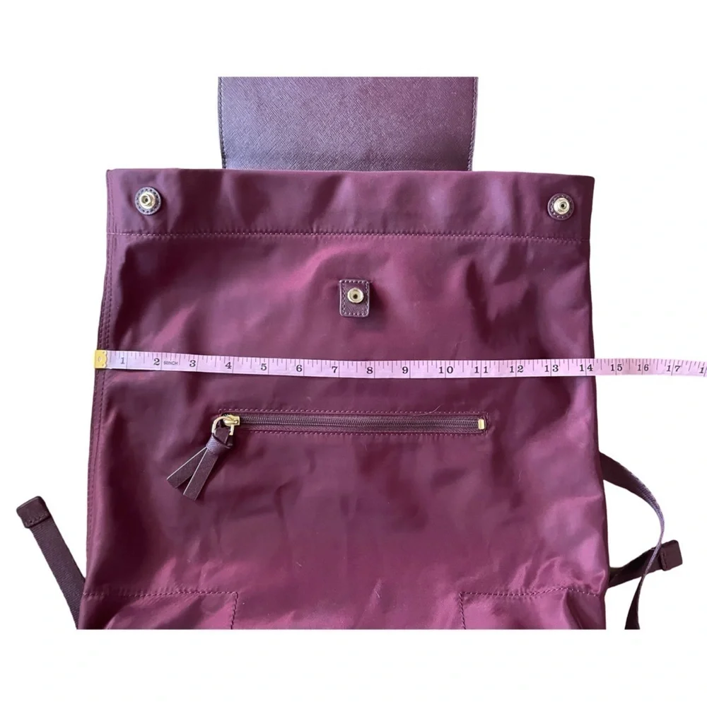 Tory Burch Ella Port Nylon Flap Backpack